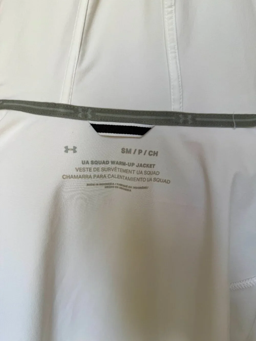 Under Armour Warm Up Jacket | White Full Zip Hoodie | Lightweight Running Jacket